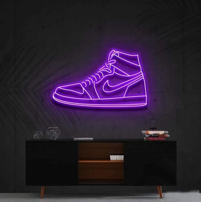 Sneaker Neon Art Shoe