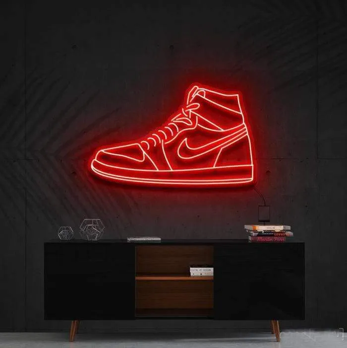 Sneaker Neon Art Shoe