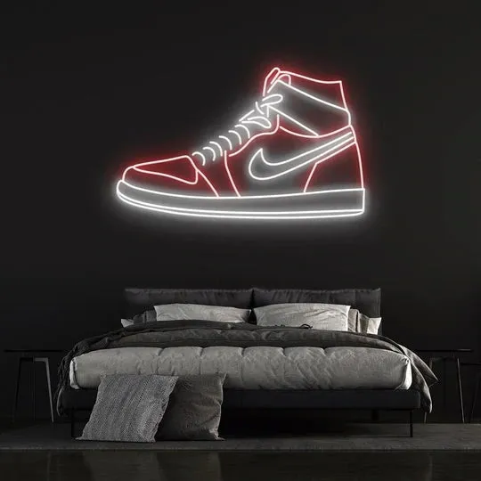 Sneaker Neon Art Shoe