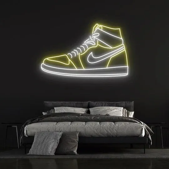 Sneaker Neon Art Shoe