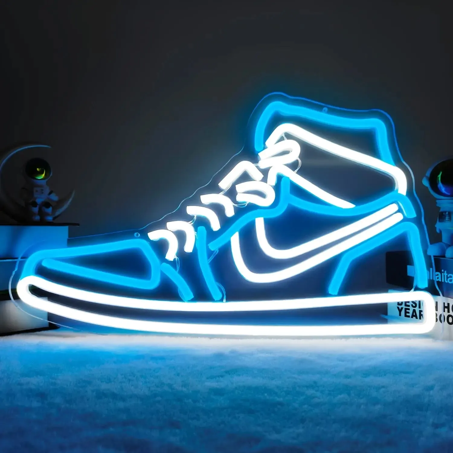 Sneaker Neon Sign Sports Shoe Neon Signs for Wall LED Boys Neon Lights for Bedroom Man Cave Home Party Pub Neon Bar Sign