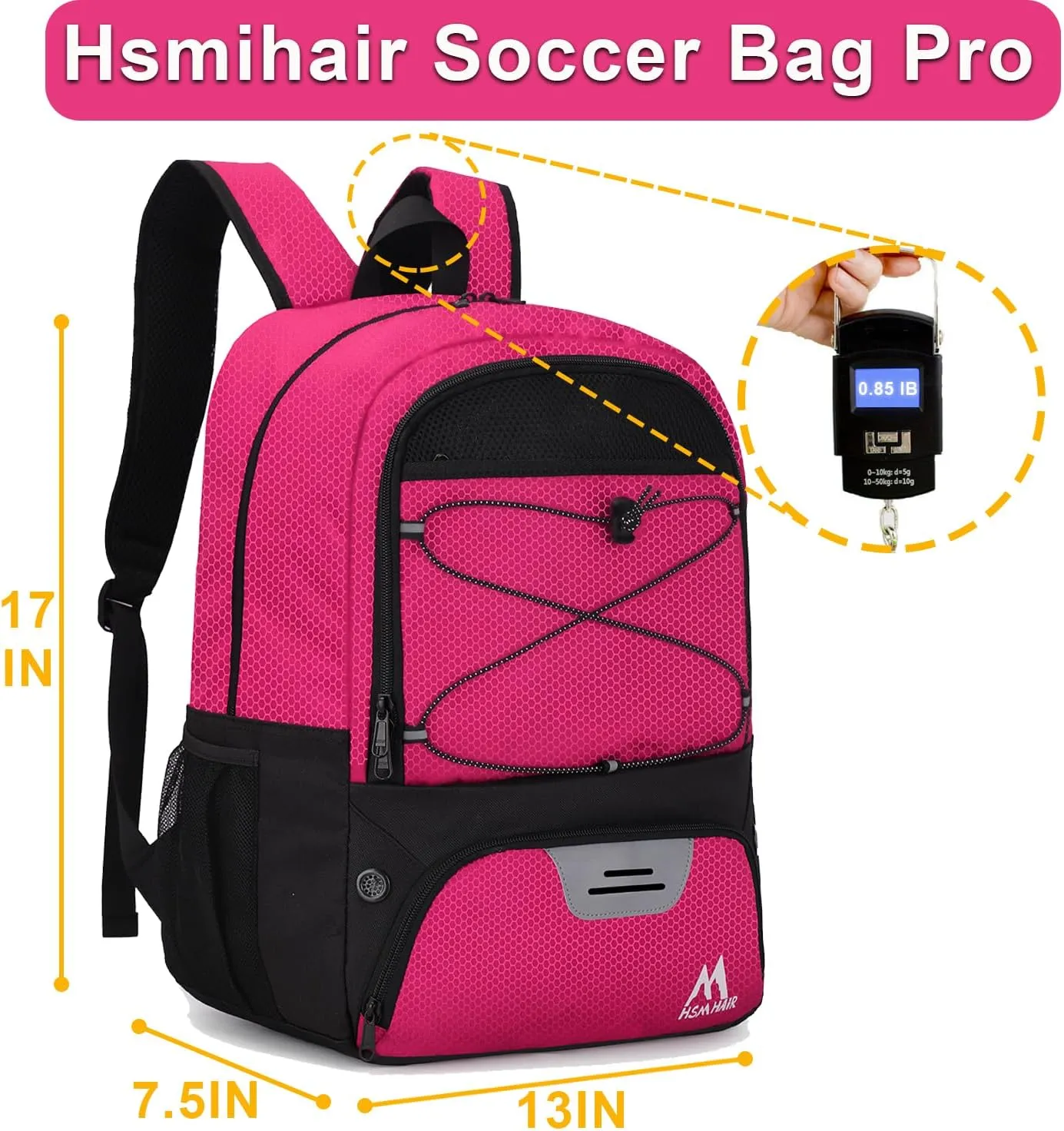 Soccer Bag-Soccer Backpack&Backpack for&Football Volleyball& Basketball,with Ball Compartment and Training Package