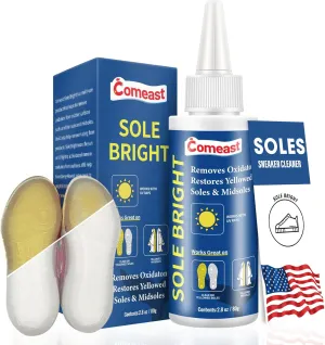 Sole Bright for Shoe Sole Cleaner, Sneaker Sole Restorer That Cleans Yellow Soles, Sole Sauce, Icy Sole Bottoms, Sneaker Sole Sauce Sneaker Sole Restorer, Shoe Sneakers Sole Cleaner, Whitener-2.8oz