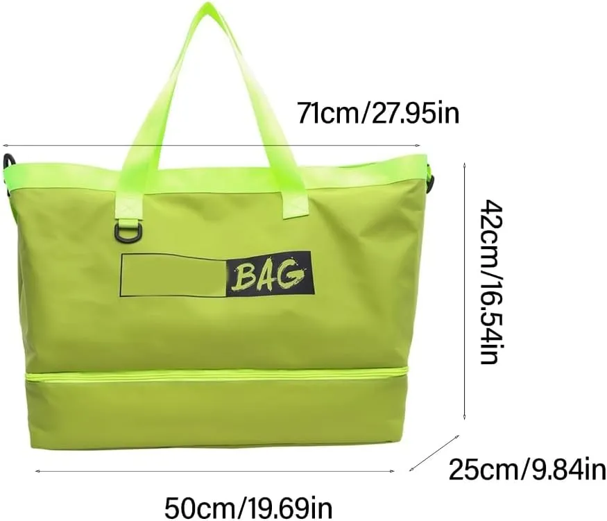 Sport Duffels Bag Training Handbag with Shoe Compartment for Sports, Watertight