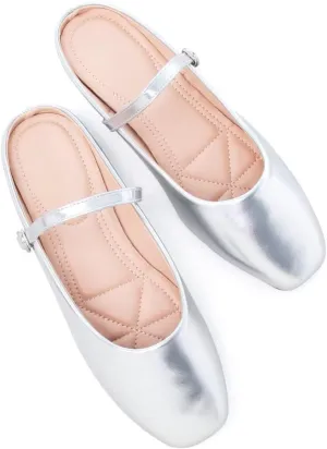 Stunner Women's Mary Jane Flats Fashion Round Toe Ballet Flats Comfort Slip On Flats Buckle Strap Dress Flats