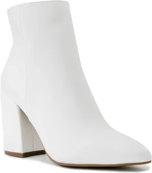 Sugar Women's Winter Chelsea Booties - Chunky High Heel, Pointed Toe, Fashion Ankle Boots-Evvie