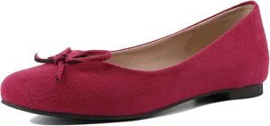 Sweet Bows Comfort Flats Round Toe Women Court Shoes