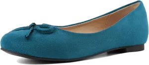 Sweet Bows Comfort Flats Round Toe Women Court Shoes