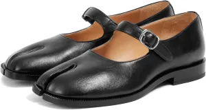 Tabi Mary Jane Shoes Women Split Toe Ankle Buckle Strap Womens Flats Comfort Casual Dressy Party School Work Dress Pumps Shoes