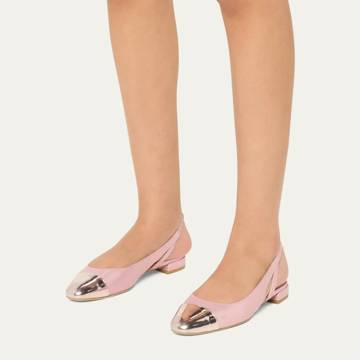 Tang'scuisins Women Casual Splice Closed Round Toe Hollow Flats Low Block Heels Pumps Slip on Slingback Sandals Stylish Dressy Daily Wear Party Working Shoes Size 4-16 US