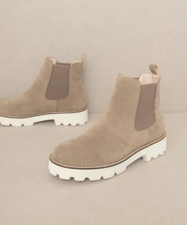 The Gianna Khaki Chelsea Boot