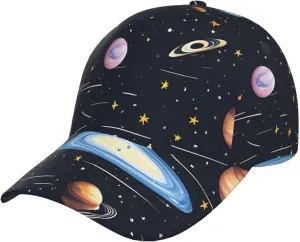 The Solar Family Baseball Cap Adjustable Low Profile Golf Dad Hat Gift for Men Women Visor Hats Fashion Hats Black