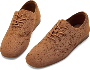 TIOSEBON Women's Oxford Flats Vintage Brogue Loafer Classic Dress Shoes