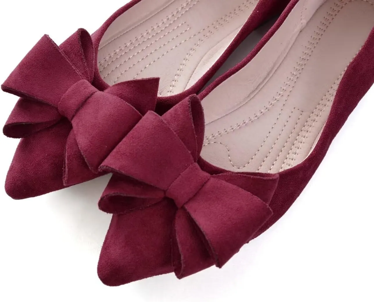 TN TANGNEST Women Fashion Bowknot Flats Comfort Pointed Toe Dress Shoes