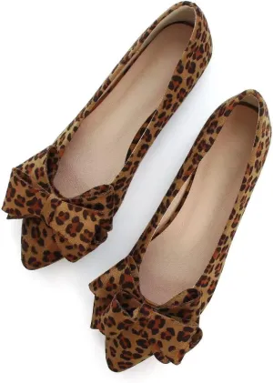 TN TANGNEST Women Fashion Bowknot Flats Comfort Pointed Toe Dress Shoes