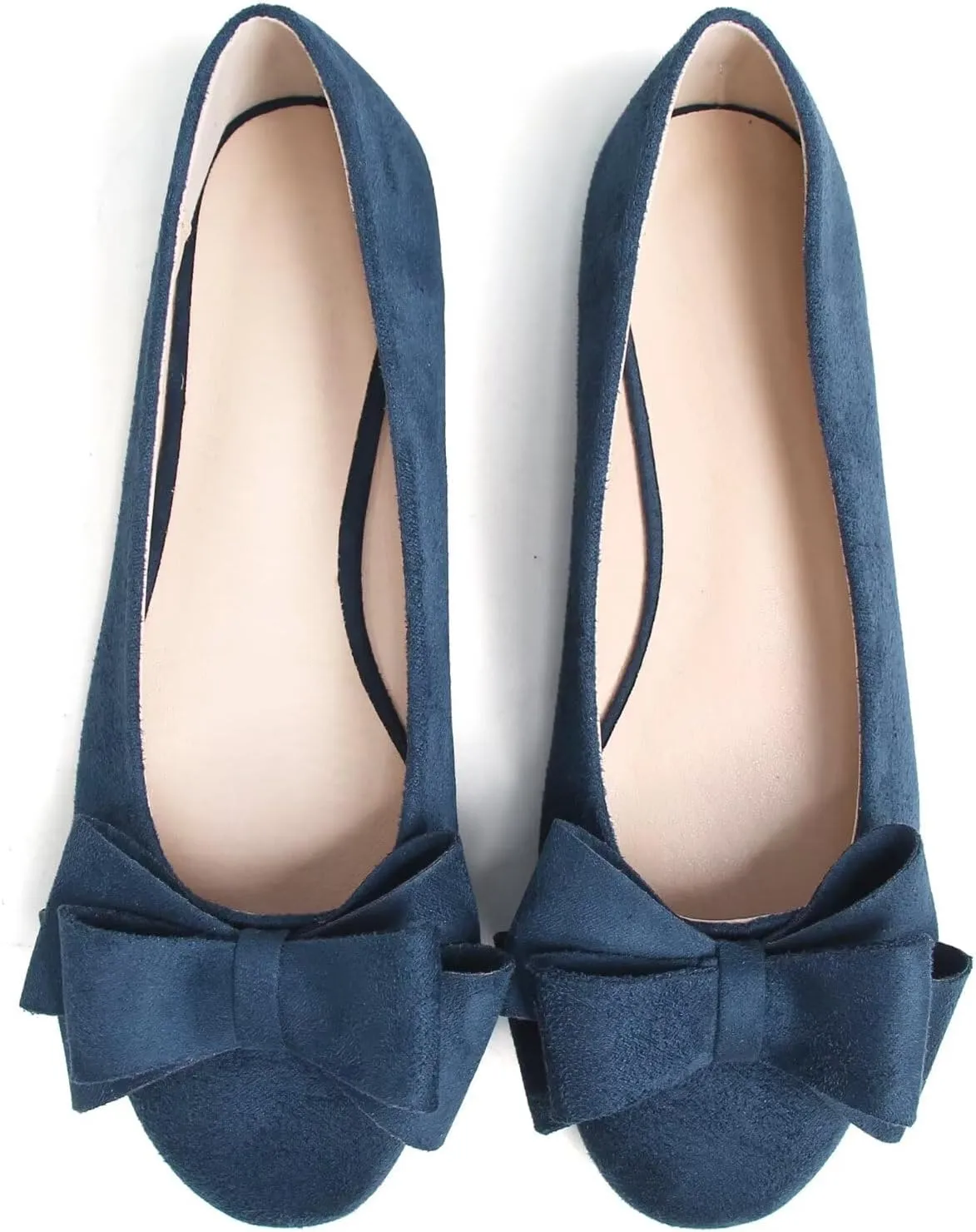 TN TANGNEST Women Fashion Bowknot Flats Comfort Pointed Toe Dress Shoes