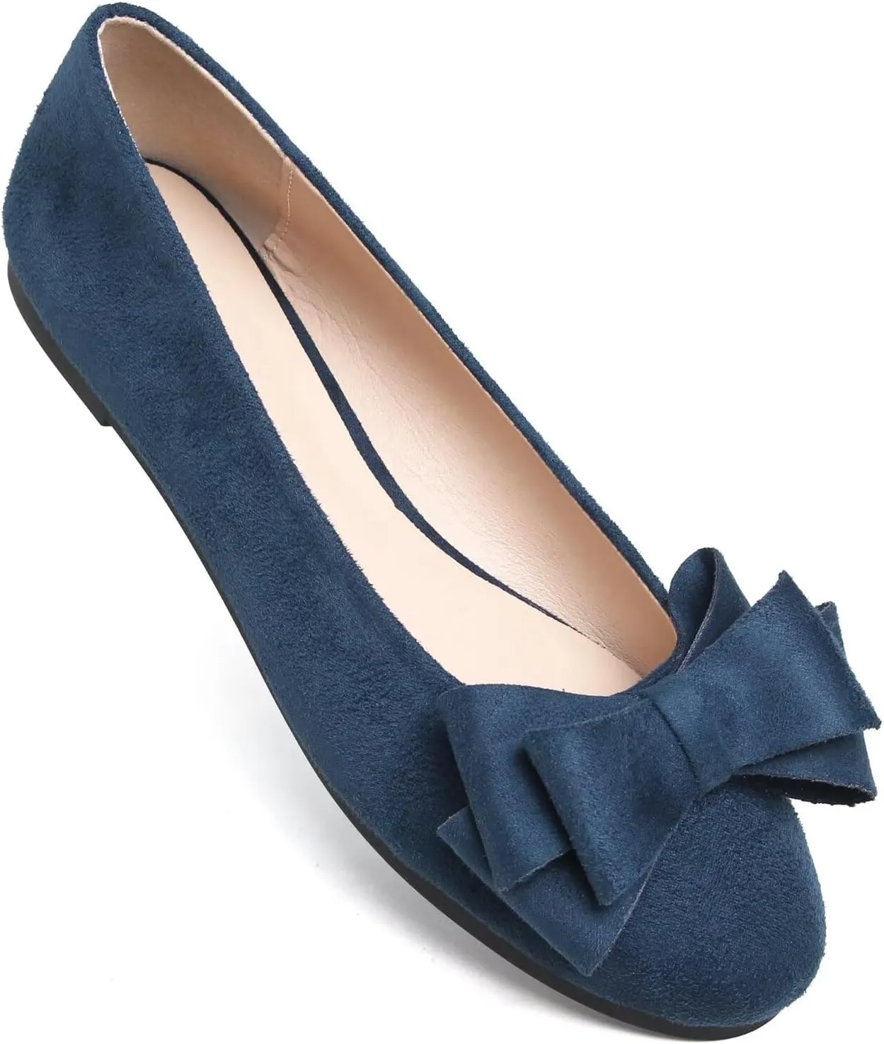 TN TANGNEST Women Fashion Bowknot Flats Comfort Pointed Toe Dress Shoes