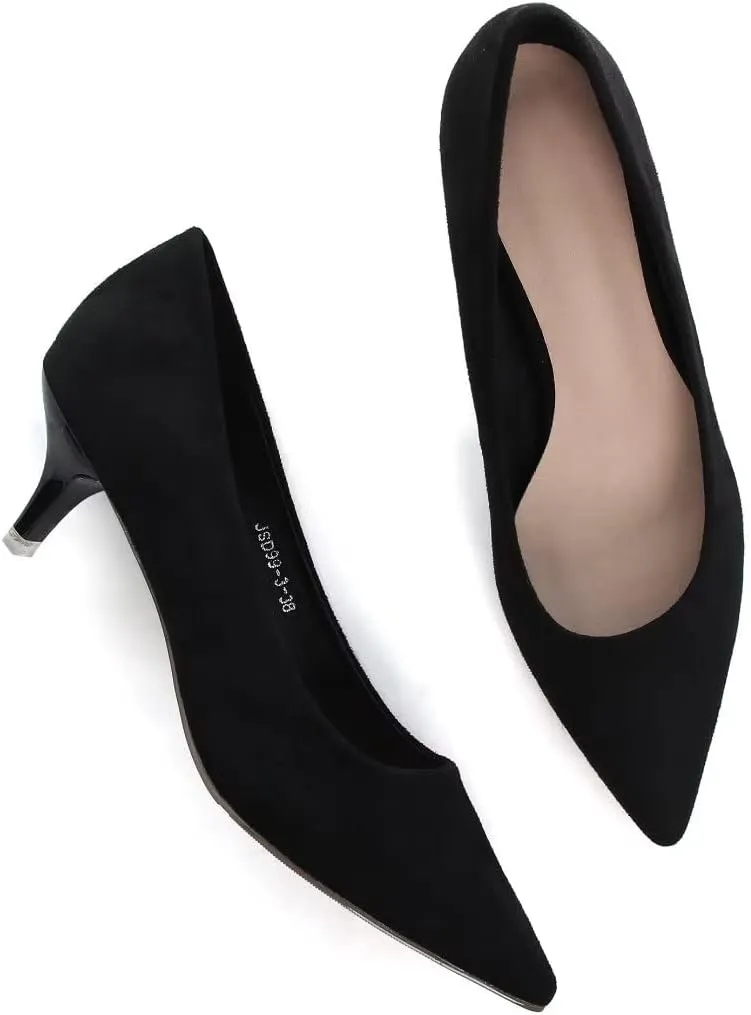 TN TANGNEST Women's Classic Pointed Toe Dress Shoes Party Low Heel Pumps