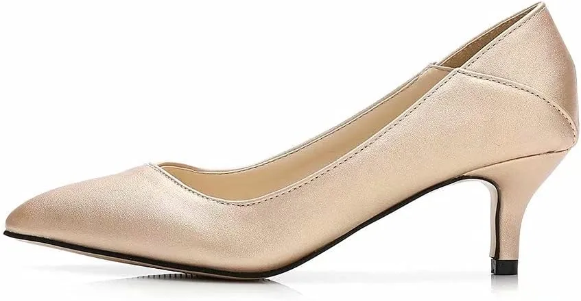 TN TANGNEST Women's Classic Pointed Toe Dress Shoes Party Low Heel Pumps