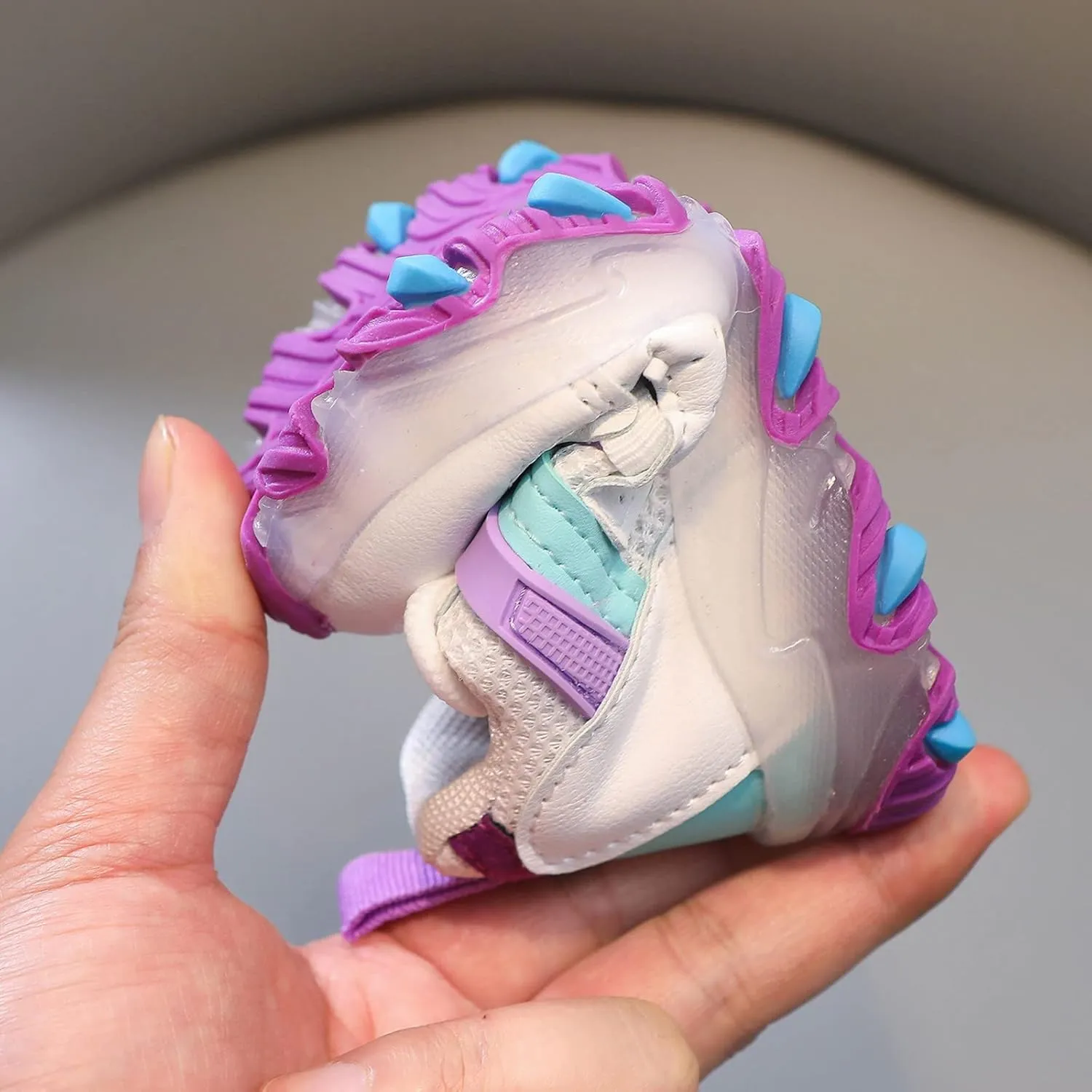 Toddler Girl Light Up Sneakers with Laces Baby Boys Roller Sport Shoes Kids Outdoor Tennis Running Breathable Shoes