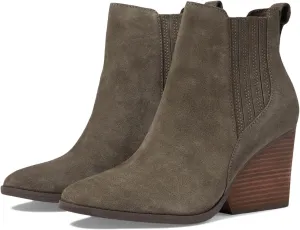 TOMS Womens Noa Ankle Round Toe Chelsea Casual Boots Ankle High Heel 3" & Up - Brown