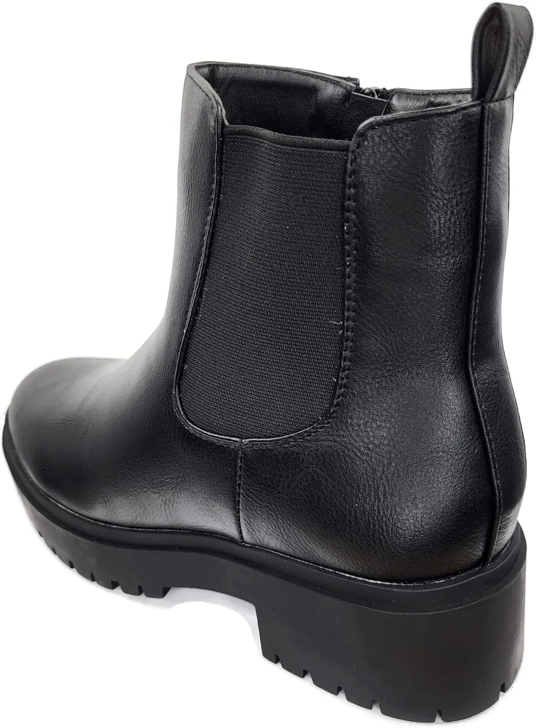 TOP Moda Womens Chelsea Ankle Boot Platform with Chunky Heel