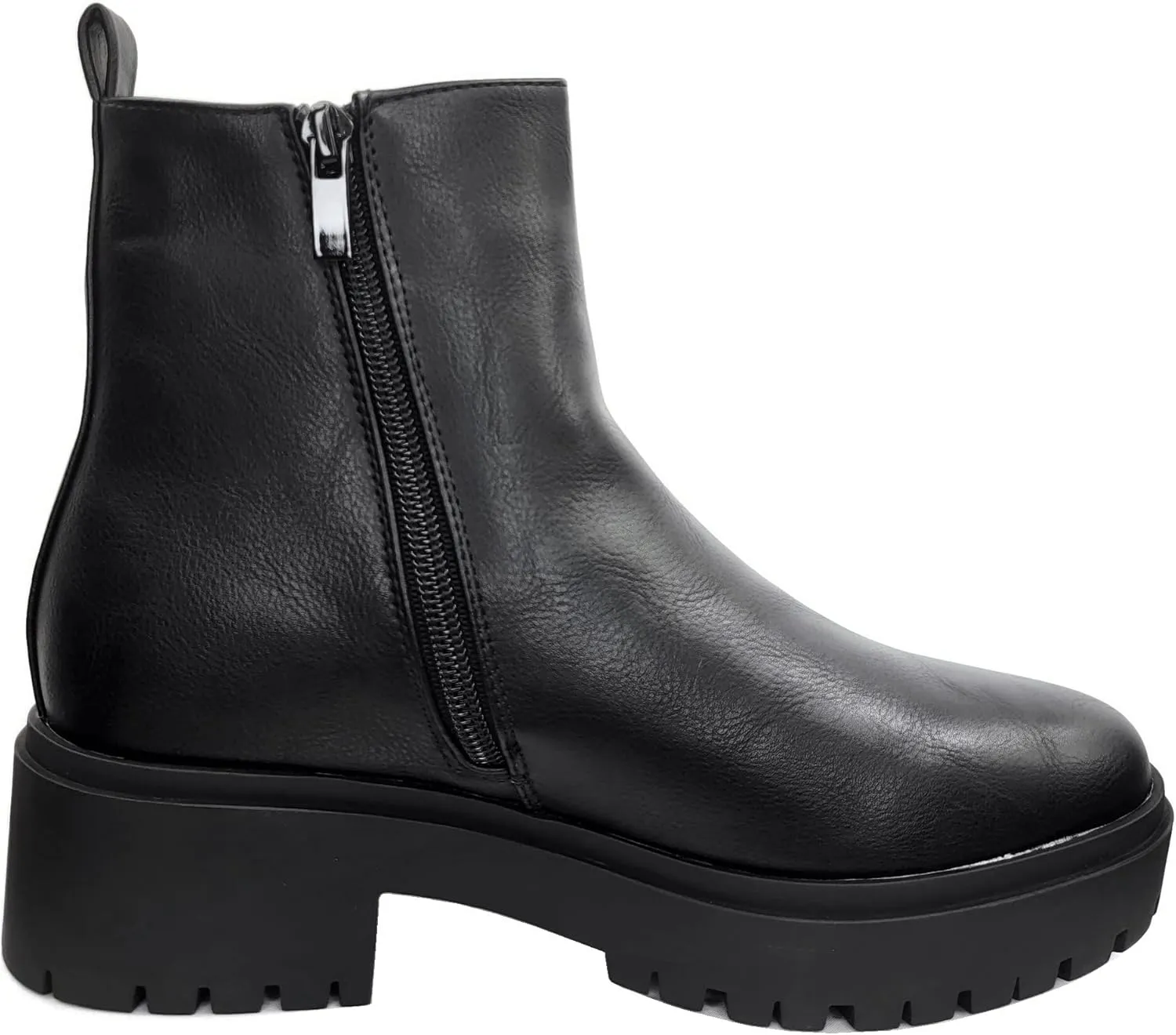 TOP Moda Womens Chelsea Ankle Boot Platform with Chunky Heel