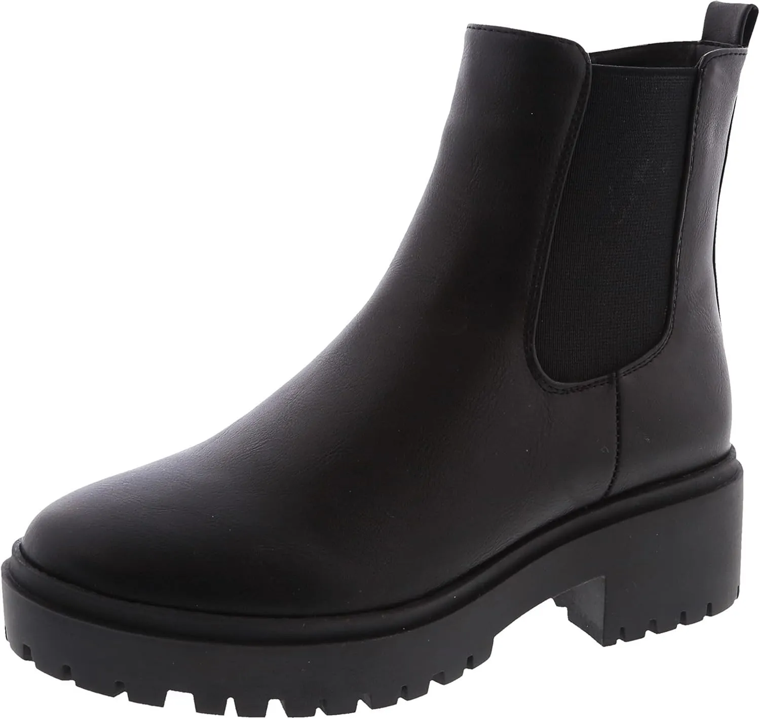 TOP Moda Womens Chelsea Ankle Boot Platform with Chunky Heel