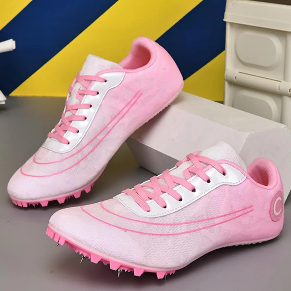 Track and Field Shoes Spikes for Men and Women Long-Distance Running Sports Shoes Sports Sprint Track and Field Competition Spikes for Boys and Girls