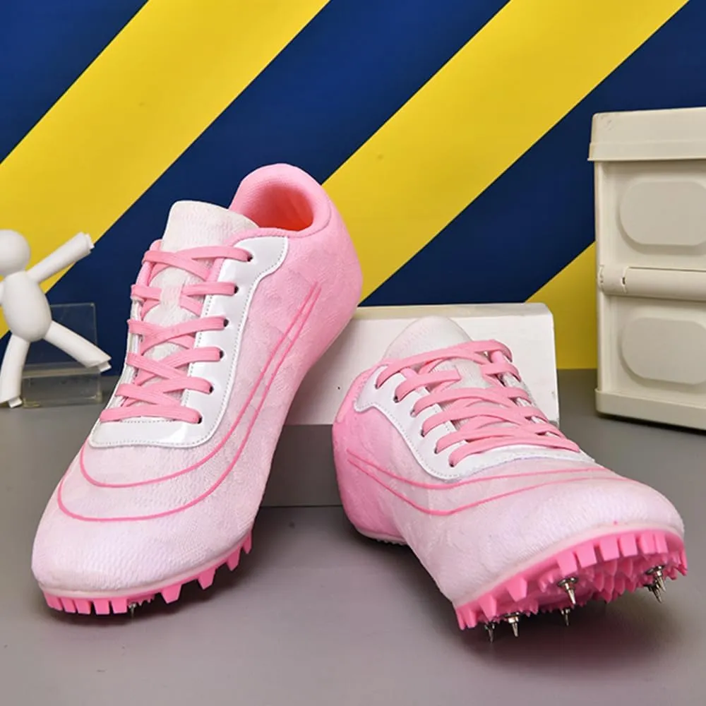Track and Field Shoes Spikes for Men and Women Long-Distance Running Sports Shoes Sports Sprint Track and Field Competition Spikes for Boys and Girls