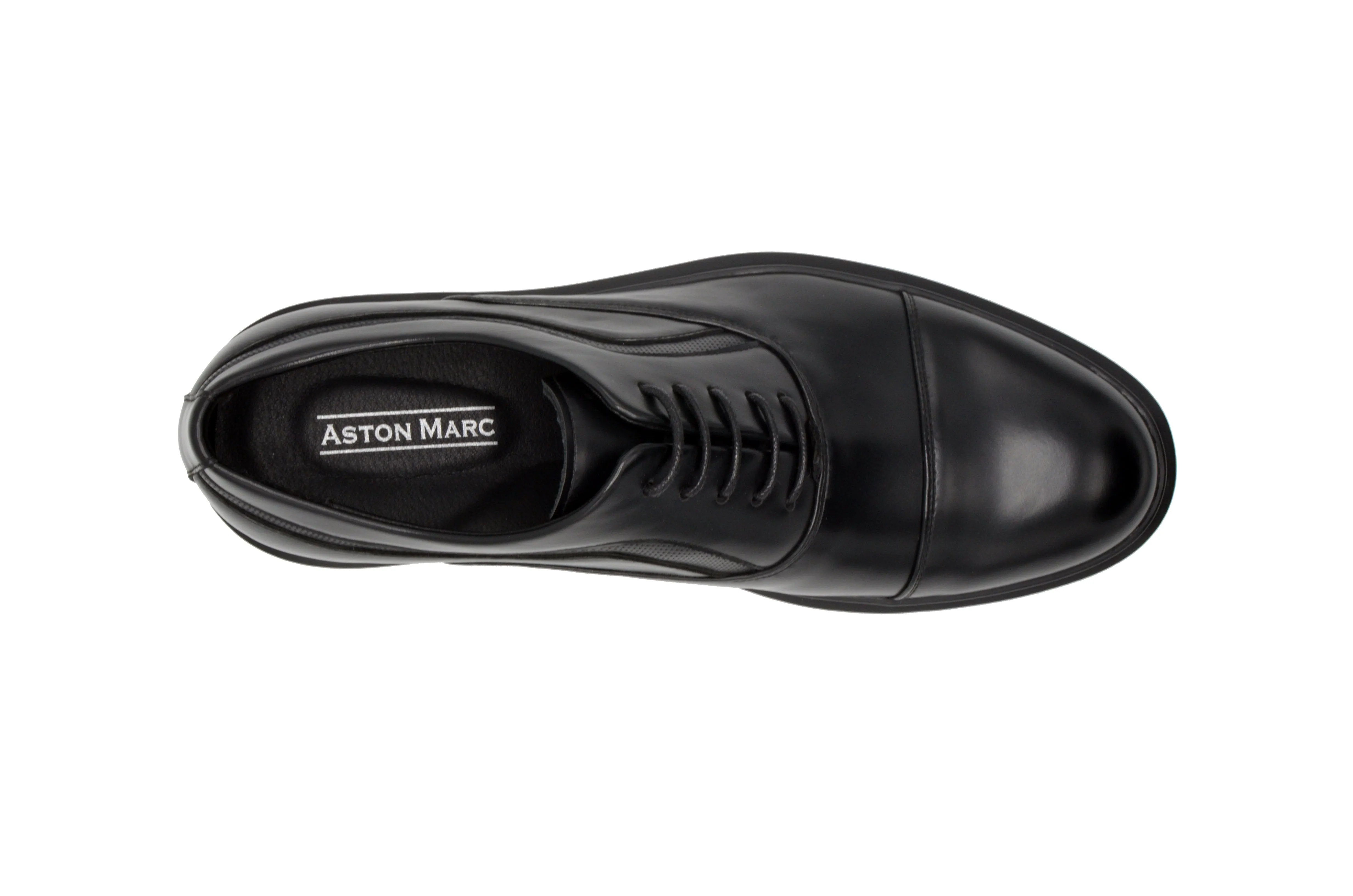 Tuscan Cap Toe Dress Shoes - Black