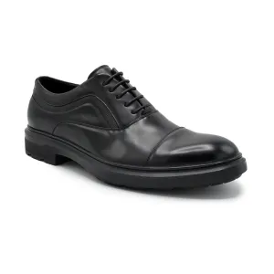 Tuscan Cap Toe Dress Shoes - Black