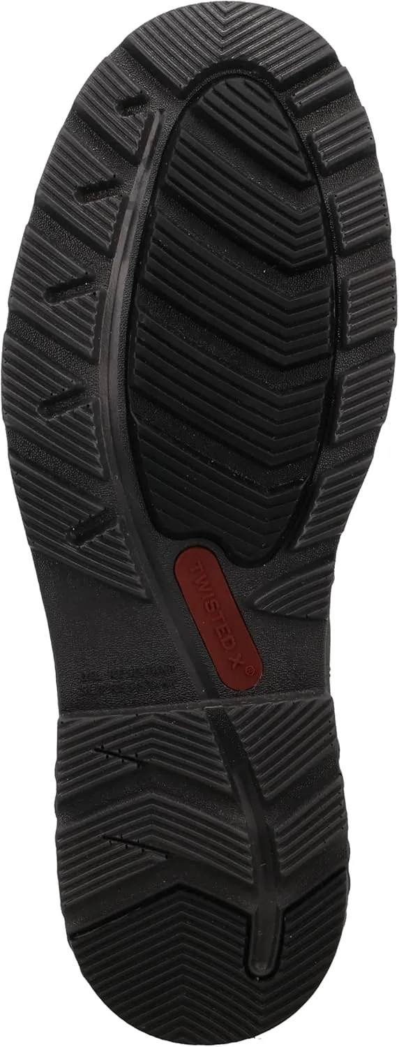 Twisted X Men's 4" Work Chelsea Boot, Moc Toe Nano Toe with CellStretch