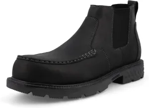 Twisted X Men's 4" Work Chelsea Boot, Moc Toe Nano Toe with CellStretch
