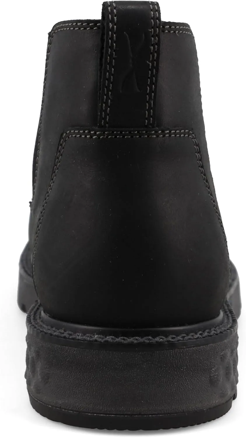 Twisted X Men's 4" Work Chelsea Boot, Moc Toe Nano Toe with CellStretch