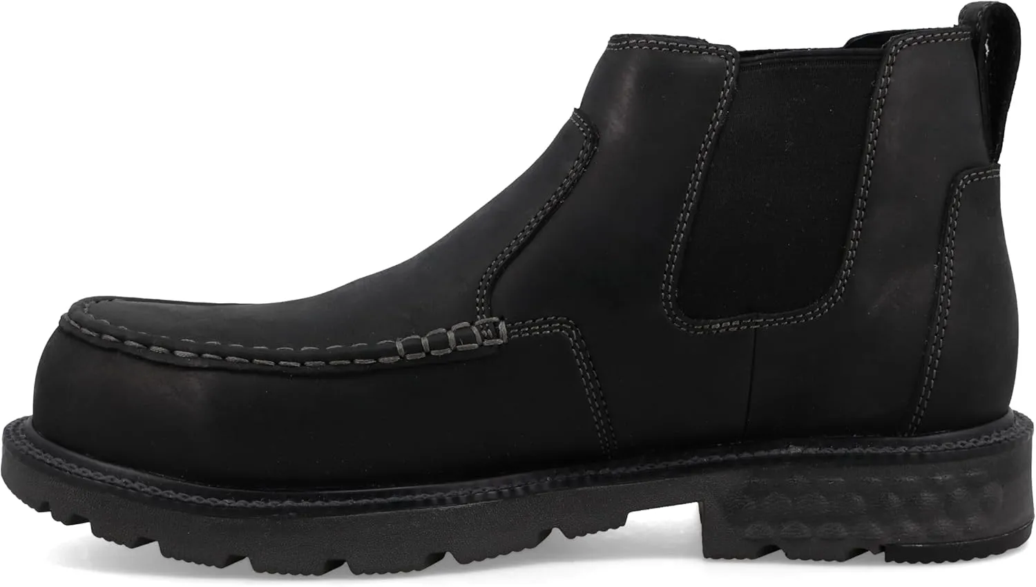 Twisted X Men's 4" Work Chelsea Boot, Moc Toe Nano Toe with CellStretch