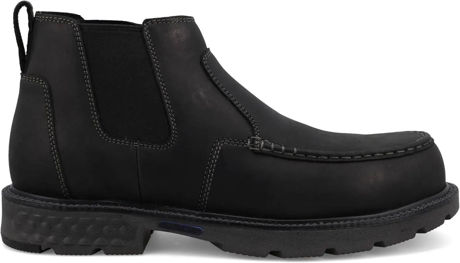Twisted X Men's 4" Work Chelsea Boot, Moc Toe Nano Toe with CellStretch