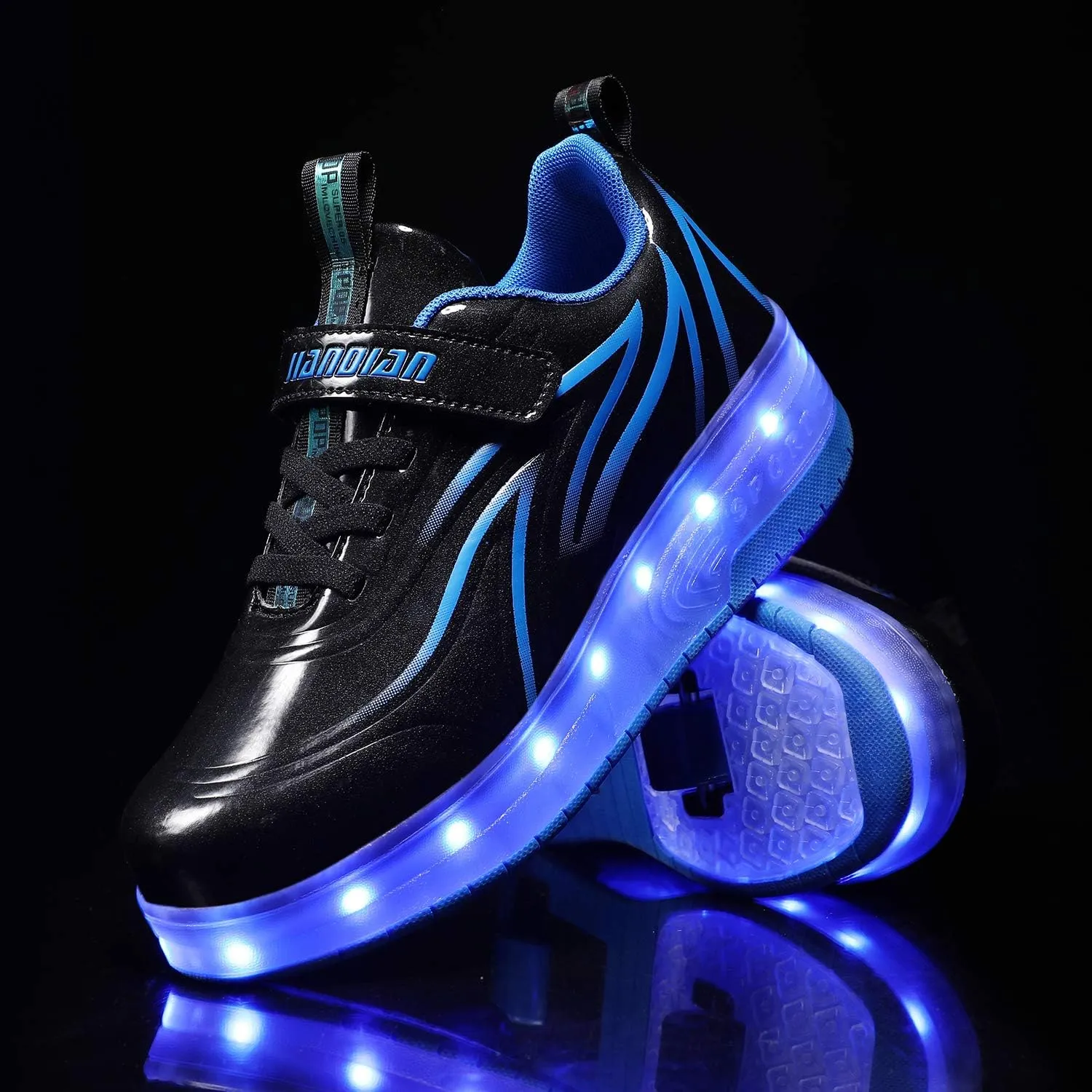 Ufatansy Roller Shoes Girls Boys Sneakers with Wheels Roller Skate Shoes USB Charging with LED Light Up Shinny Skates for Beginner Trainers Kids Lightweight Breatheable Shoe Footwear
