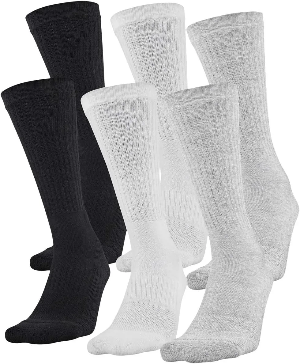 Under Armour Adult Training Cotton Crew Socks, Multipairs