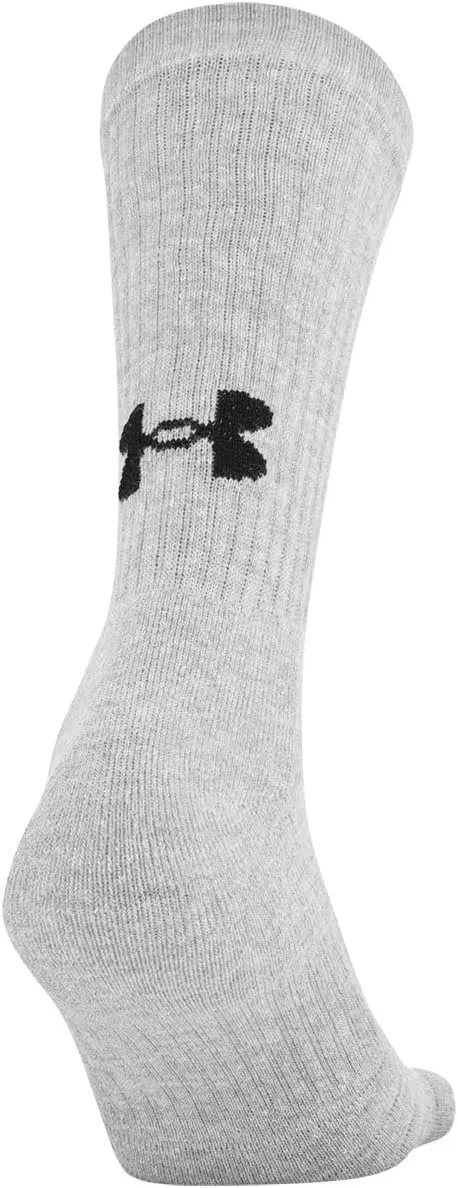 Under Armour Adult Training Cotton Crew Socks, Multipairs