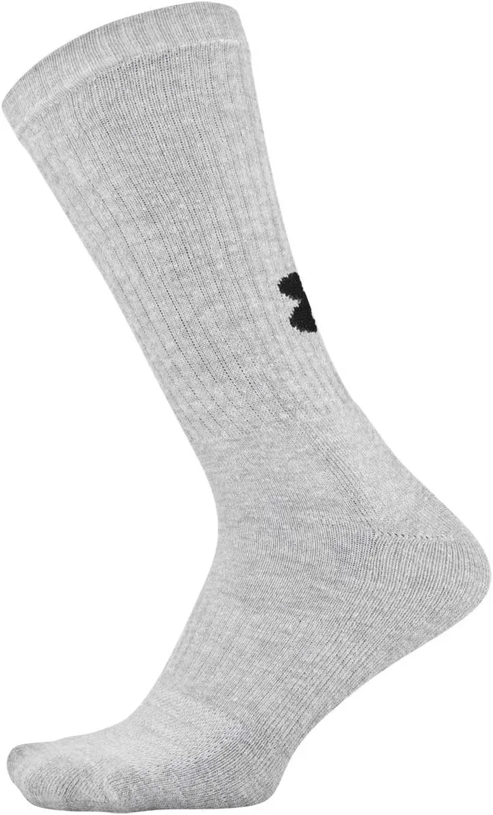 Under Armour Adult Training Cotton Crew Socks, Multipairs