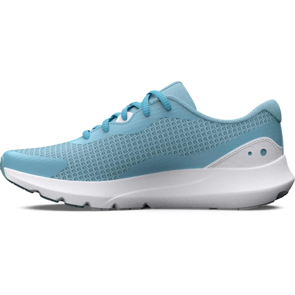 Under Armour Women's Surge 3 Running Shoe 8 (400) Blizzard/White/White