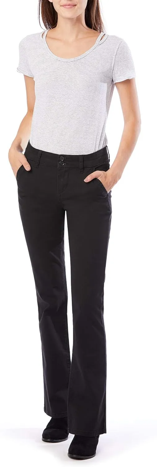 UNIONBAY Women's Stretch Uniform Bootcut Work Pant