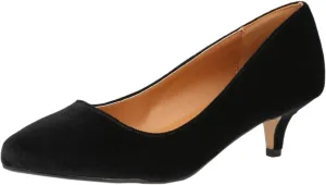 Unisex Men's Women's Classic Low Kitten Heel Pumps