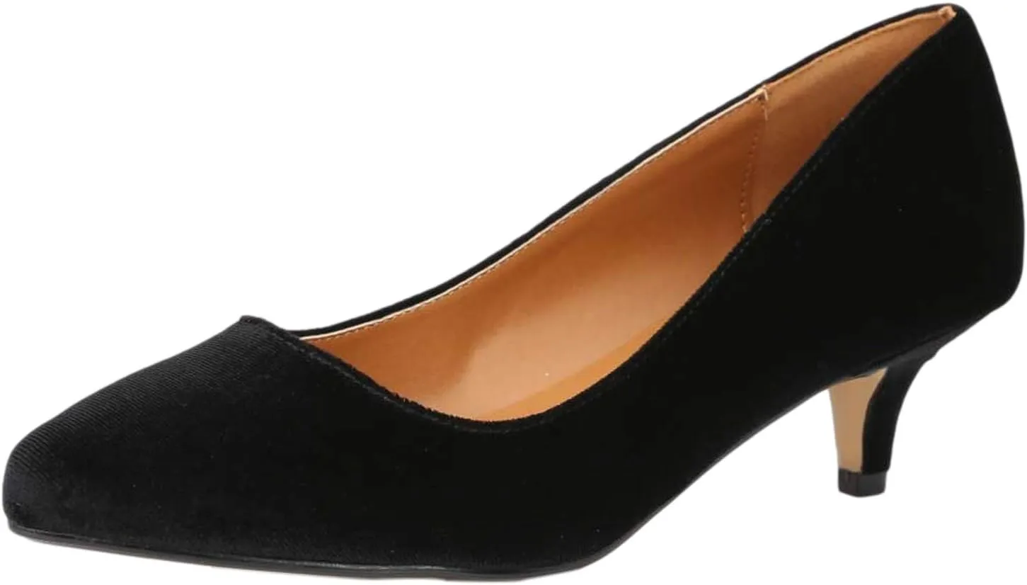 Unisex Men's Women's Classic Low Kitten Heel Pumps