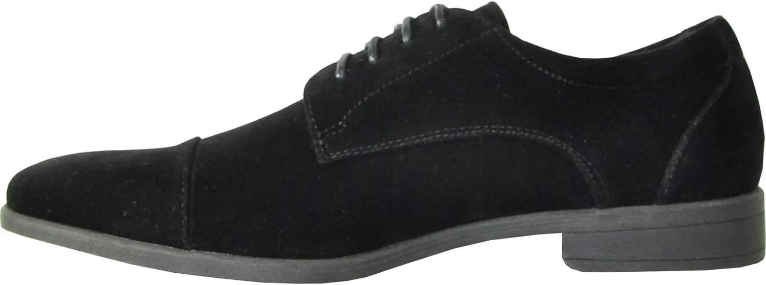 VANGELO Men Dress Shoe Vallo-4 and King-4 Oxford Formal Tuxedo for Prom Wedding Cap Toe Ortholite Insole Medium and Wide Width