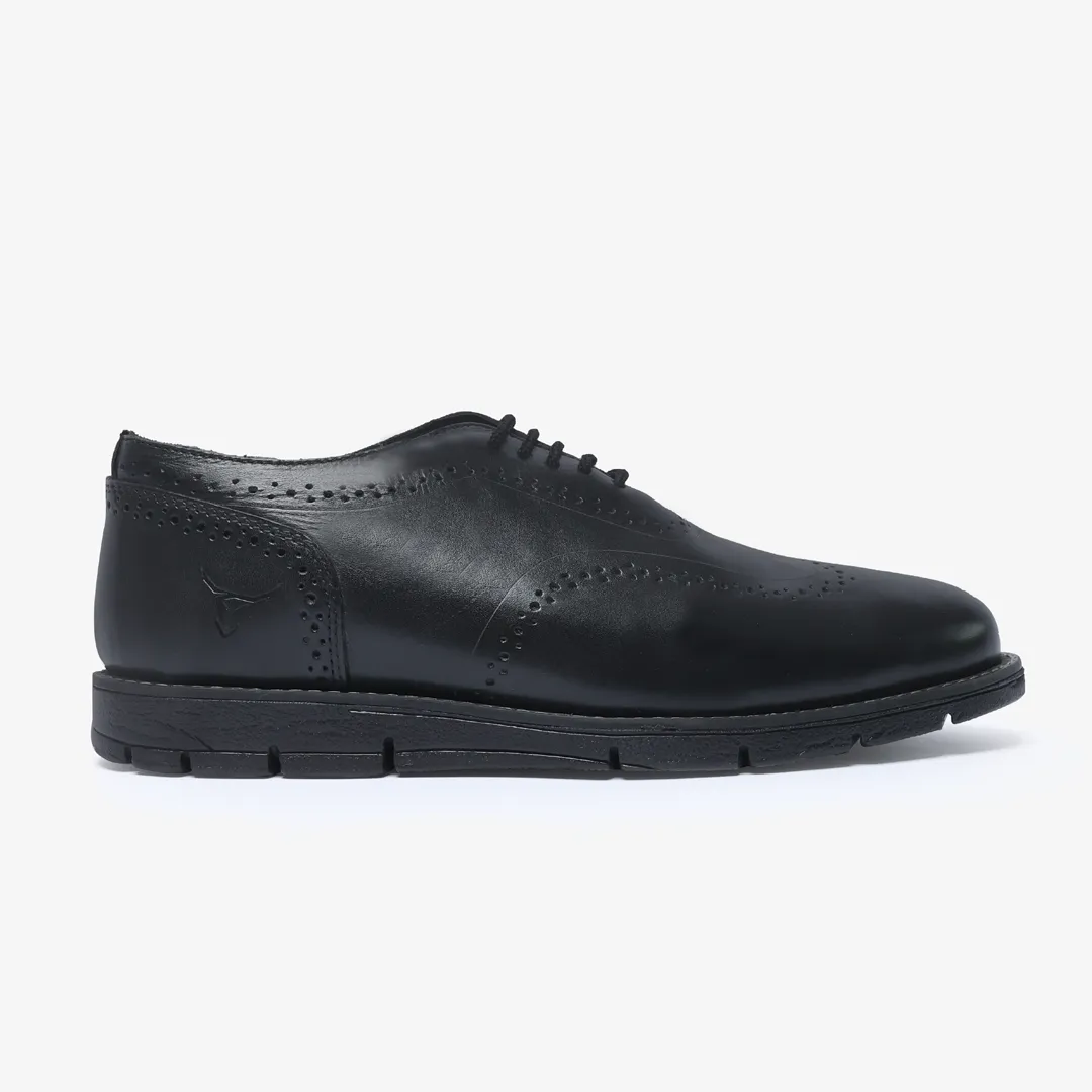 VentureFlex Men's Wingtip Oxfords (Black)
