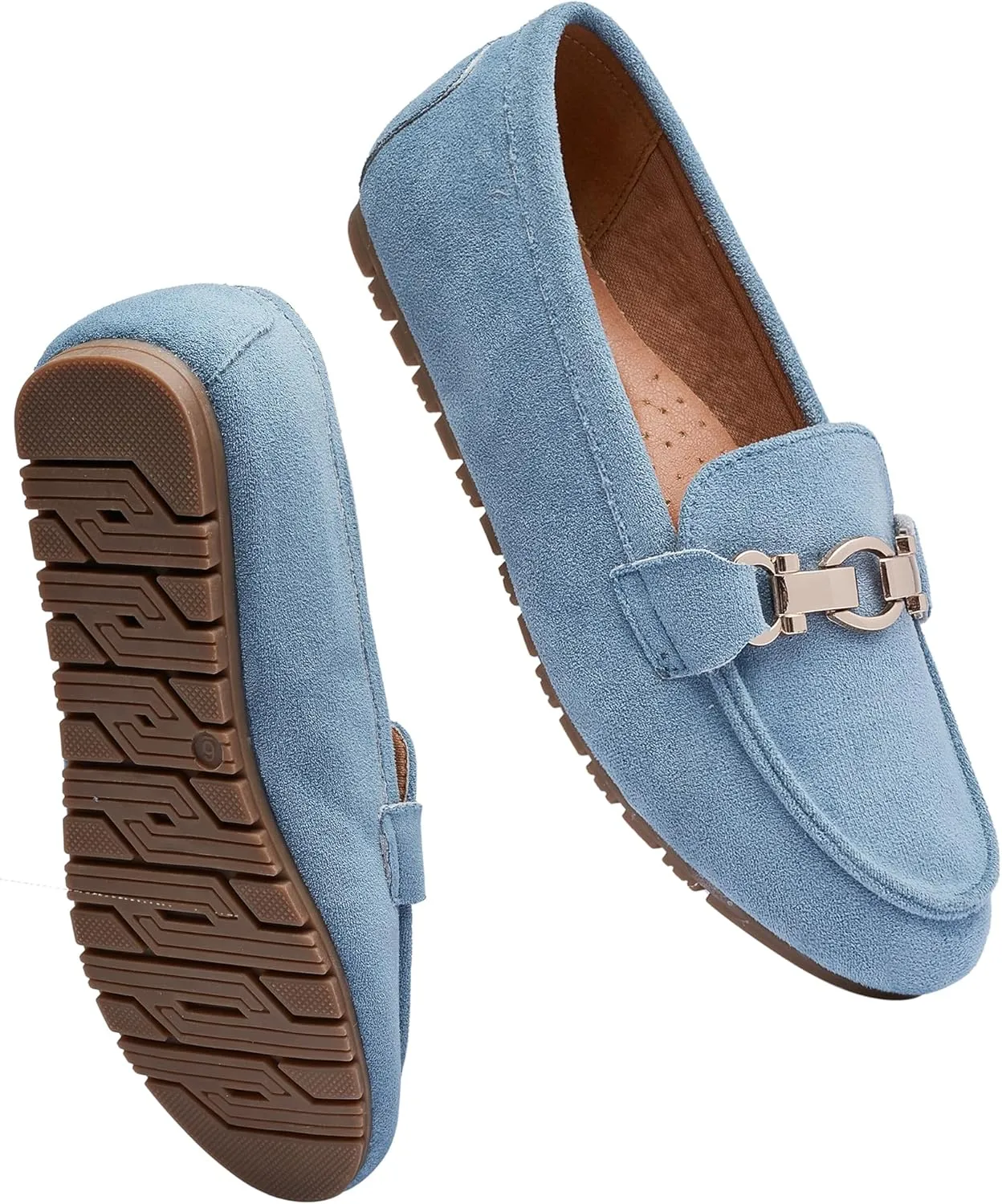 VERDASCO Women's Loafers Comfort Slip-Ons Flat Work Shoes Casual Moccasins Penny Loafers Lady Dress Shoes
