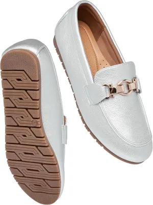 VERDASCO Women's Loafers Comfort Slip-Ons Flat Work Shoes Casual Moccasins Penny Loafers Lady Dress Shoes