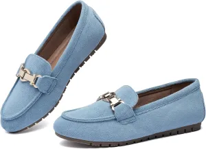 VERDASCO Women's Loafers Comfort Slip-Ons Flat Work Shoes Casual Moccasins Penny Loafers Lady Dress Shoes